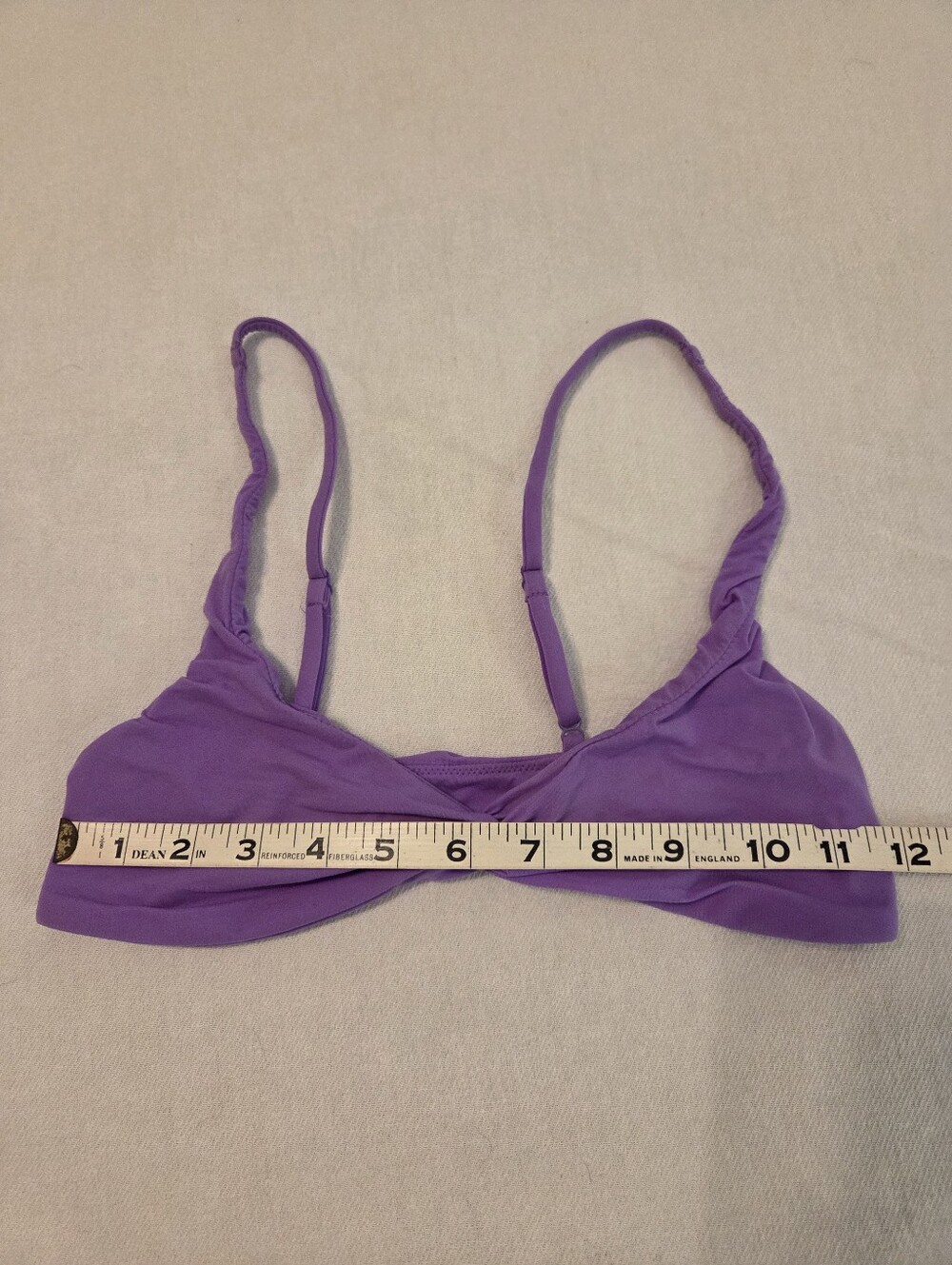 SKIMS (2 PC) Bundle Purple Twist Front Taupe Wide Band Pullover Bralette Size S - Picture 5 of 7